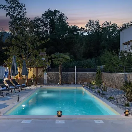 Villa Adriatic, Apartment Enio With Swimming Pool, Panoramic Sew View, Free Parking Icici Exterior photo